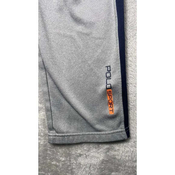 Vintage Polo Sport Gray Striped Mens Medium Thermo Vent Jogger Track Pants - Picture 2 of 15